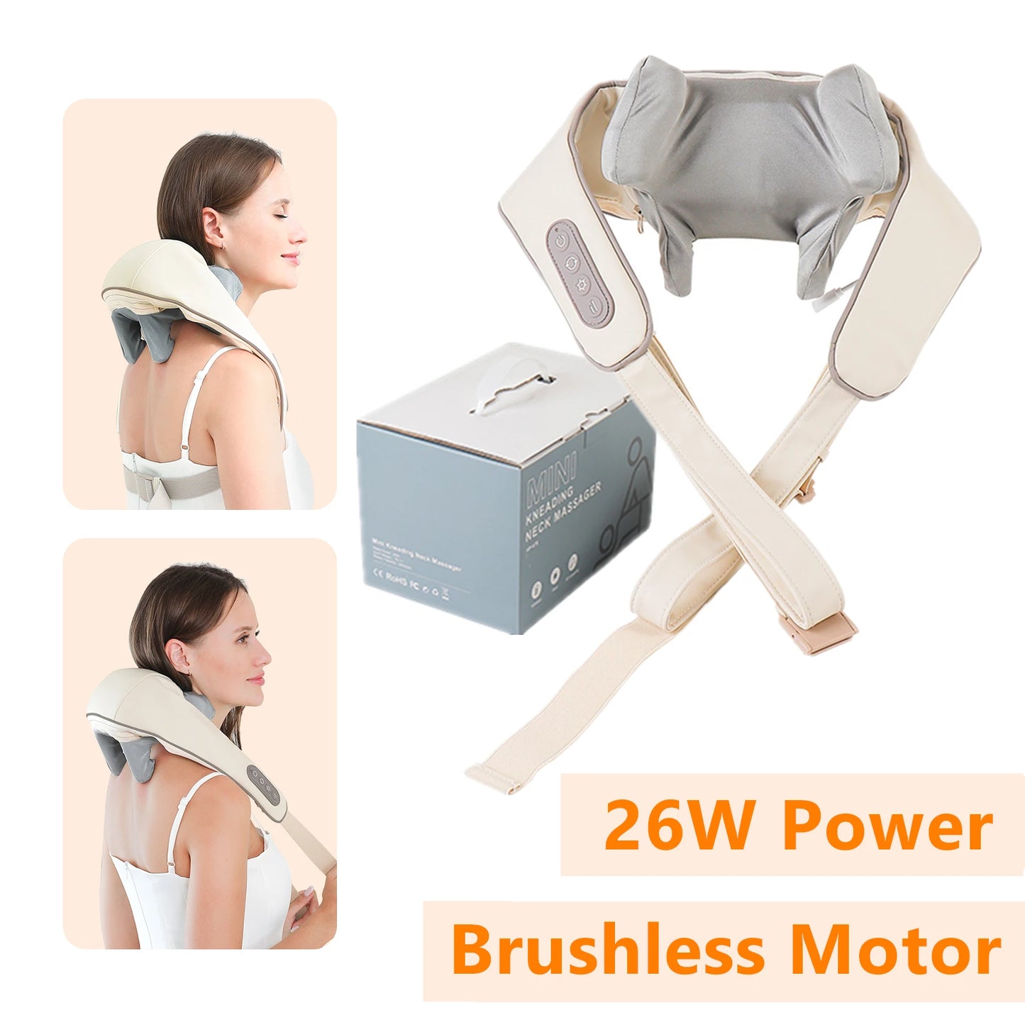 Wireless neck and shoulder massager