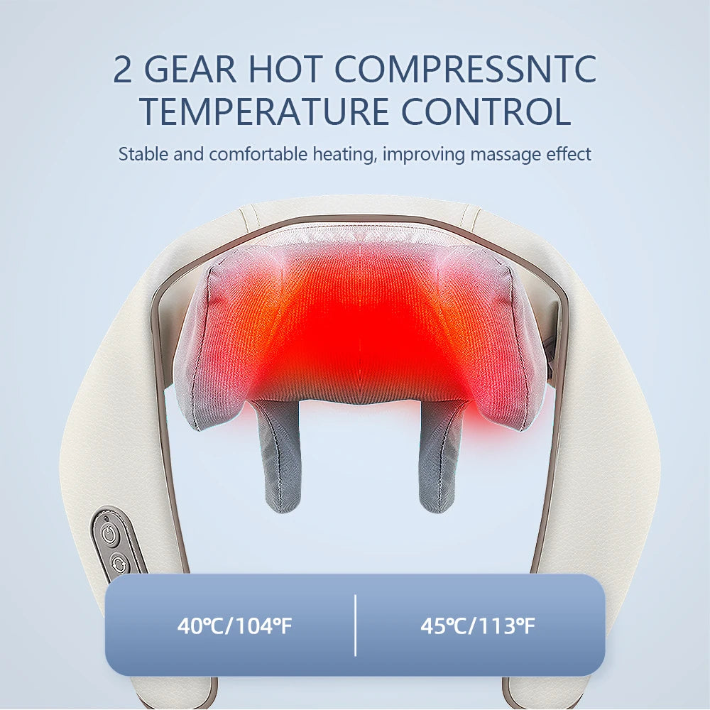 Wireless neck and shoulder massager
